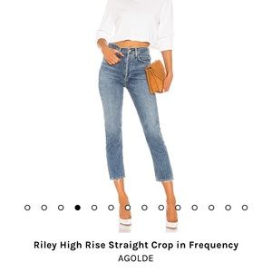 Agolde Riley Jeans in color Frequency size 27 NWT